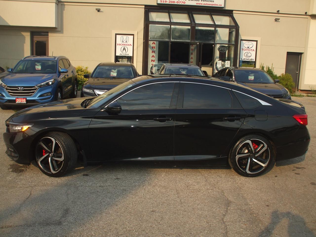 2018 Honda Accord Sport,Certified,Auto,A/C,Tinted,Black on Black,Fog - Photo #2