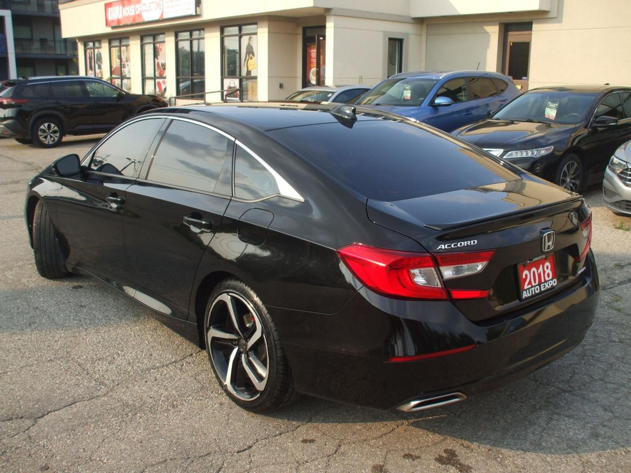 2018 Honda Accord Sport,Certified,Auto,A/C,Tinted,Black on Black,Fog