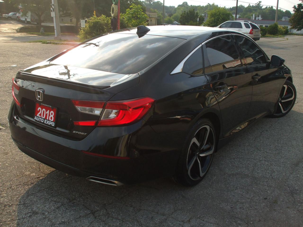 2018 Honda Accord Sport,Certified,Auto,A/C,Tinted,Black on Black,Fog