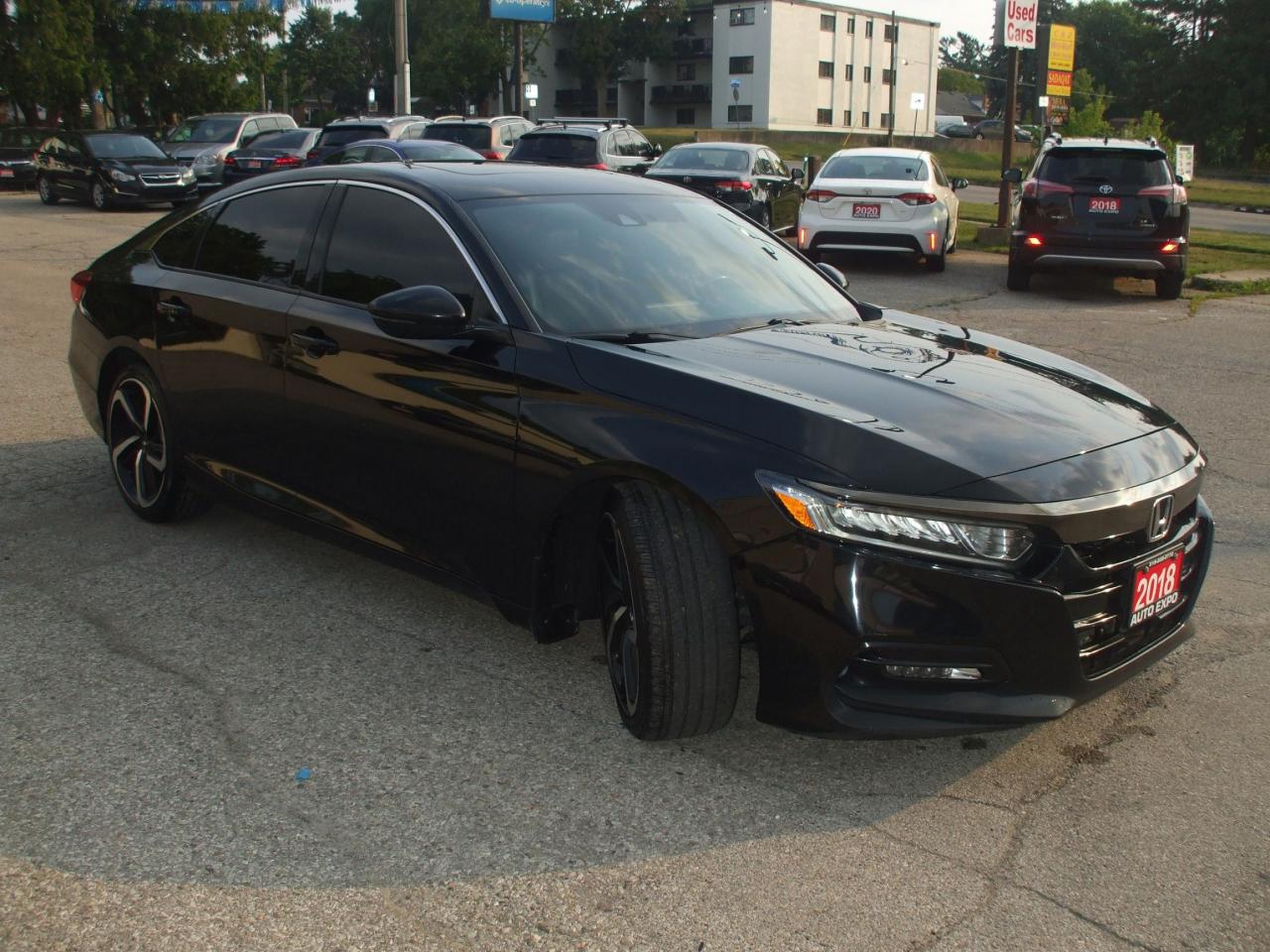 2018 Honda Accord Sport,Certified,Auto,A/C,Tinted,Black on Black,Fog