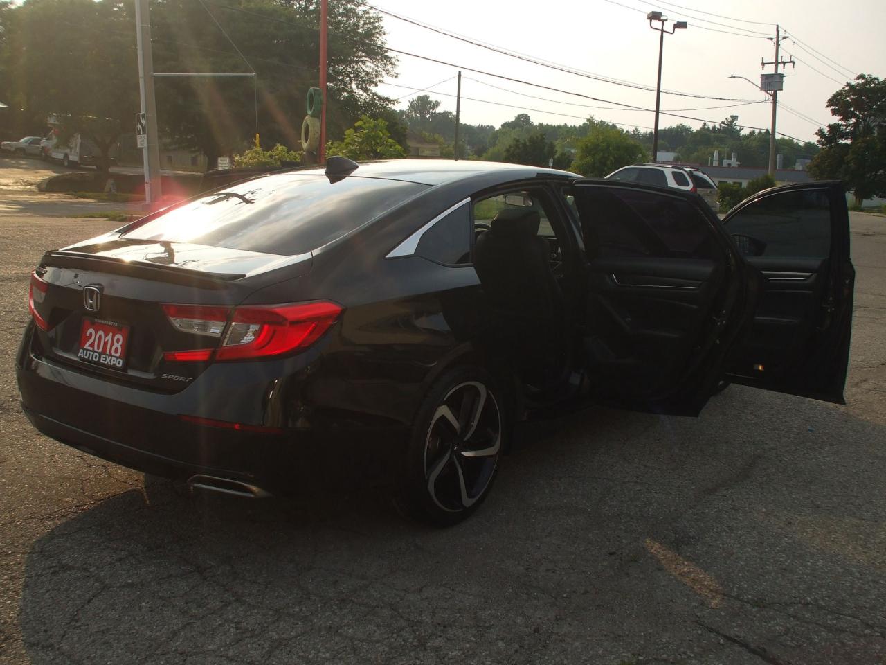 2018 Honda Accord Sport,Certified,Auto,A/C,Tinted,Black on Black,Fog