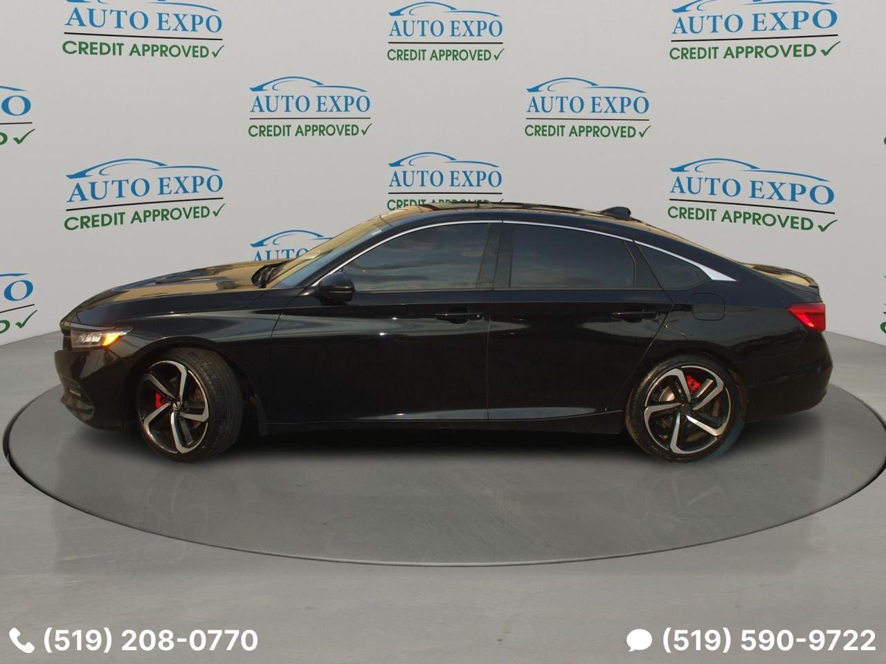 2018 Honda Accord Sport,Certified,Auto,A/C,Tinted,Black on Black,Fog