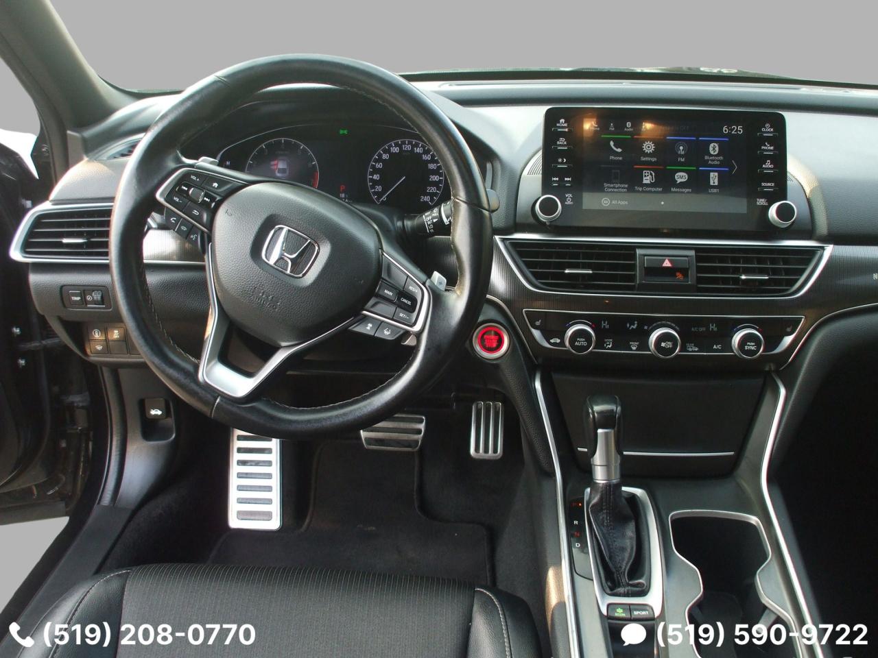 2018 Honda Accord Sport,Certified,Auto,A/C,Tinted,Black on Black,Fog