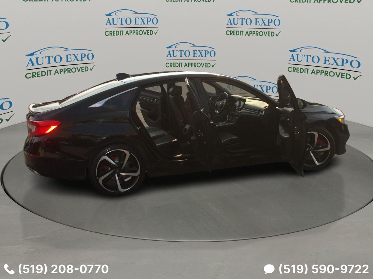 2018 Honda Accord Sport,Certified,Auto,A/C,Tinted,Black on Black,Fog