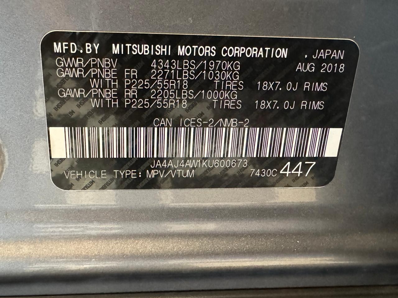 2019 Mitsubishi RVR SE AWD+New Tires+Brakes+BSM+ROOF+CLEAN CARFAX Photo45