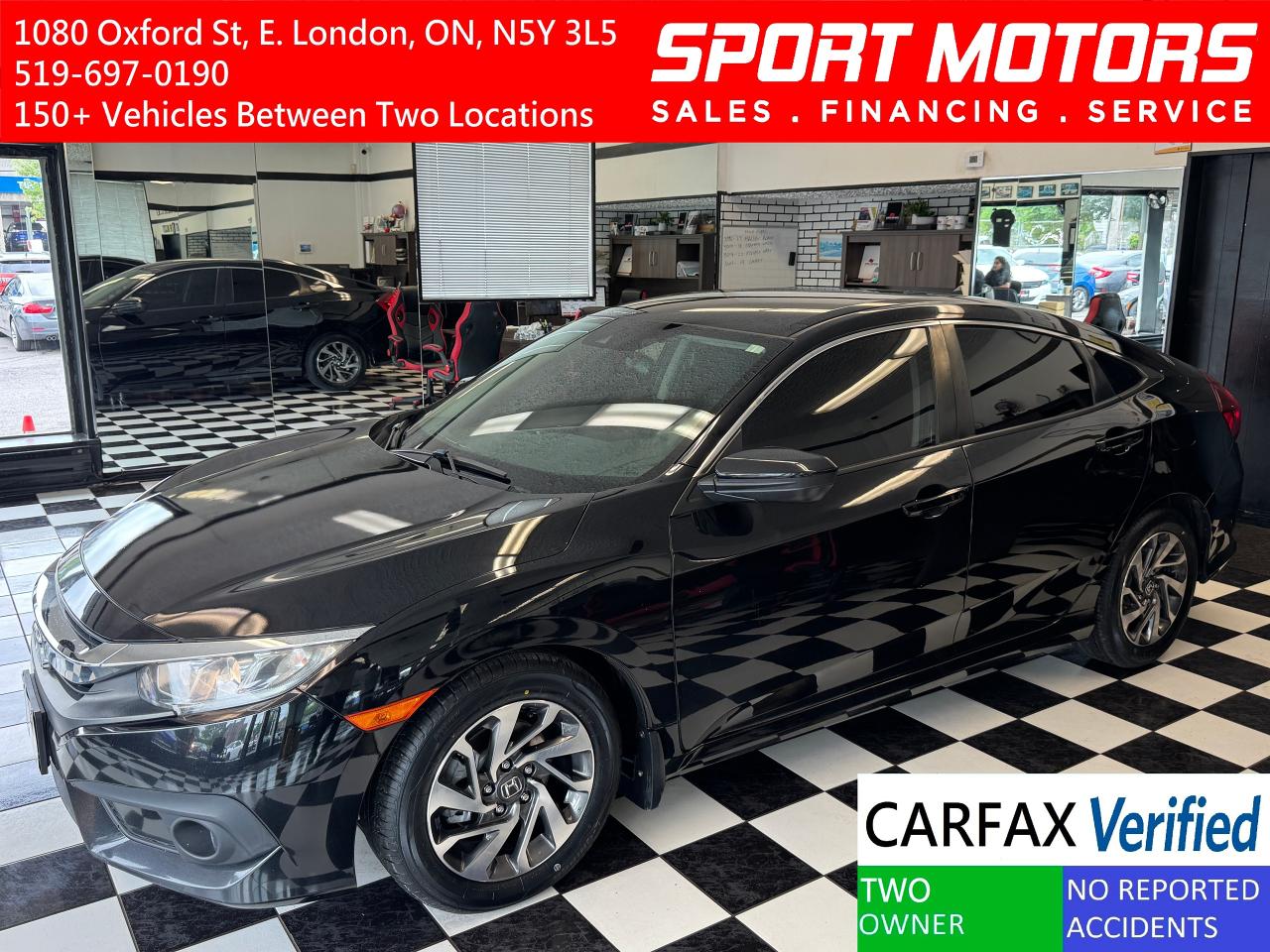 Used 2018 Honda Civic SE+New Tires+Adaptive Cruise+LaneKeep+CLEAN CARFAX for sale in London, ON