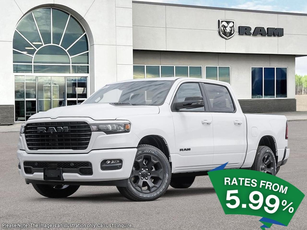 <p>Command the Road with the 2026 RAM 1500 Sport: A Masterpiece of Power, Precision, and Style for the Modern Canadian Driver</p><p>Experience the ultimate blend of performance and sophistication with the 2026 RAM 1500 Sport. Designed for the discerning driver who demands more from their vehicle, this large pick-up offers a robust 3.0L 6-cylinder engine paired with an 8-speed automatic transmission, ensuring seamless power delivery and exceptional fuel efficiency. The 4x4 drivetrain provides unparalleled traction and stability, making it the perfect companion for both city streets and rugged terrains. </p><p>The RAM 1500 Sport's sleek white exterior is complemented by a refined black interior, creating a striking visual contrast that exudes confidence and style. Inside, the Quick Order Package 21L ensures a tailored driving experience, while the advanced navigation system keeps you on track, no matter where your journey takes you. </p><p>Safety is paramount, with traction control providing peace of mind in all weather conditions. Whether you're hauling heavy loads or embarking on a weekend adventure, the RAM 1500 Sport is engineered to handle it all with ease. Discover the perfect balance of strength and sophistication in a pick-up that redefines what it means to drive a RAM.</p><p></p>&zwnj;