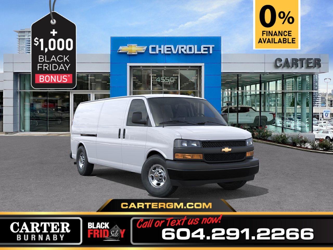 New 2025 Chevrolet Express CARGO 3500 RWD | 6.6L V8 ENGINE/9900 LB GVWR for sale in Burnaby, BC