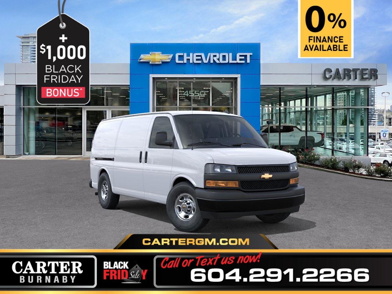 New 2025 Chevrolet Express 3500 RWD | 6.6L V8 ENGINE/9600 LB GVWR for sale in Burnaby, BC