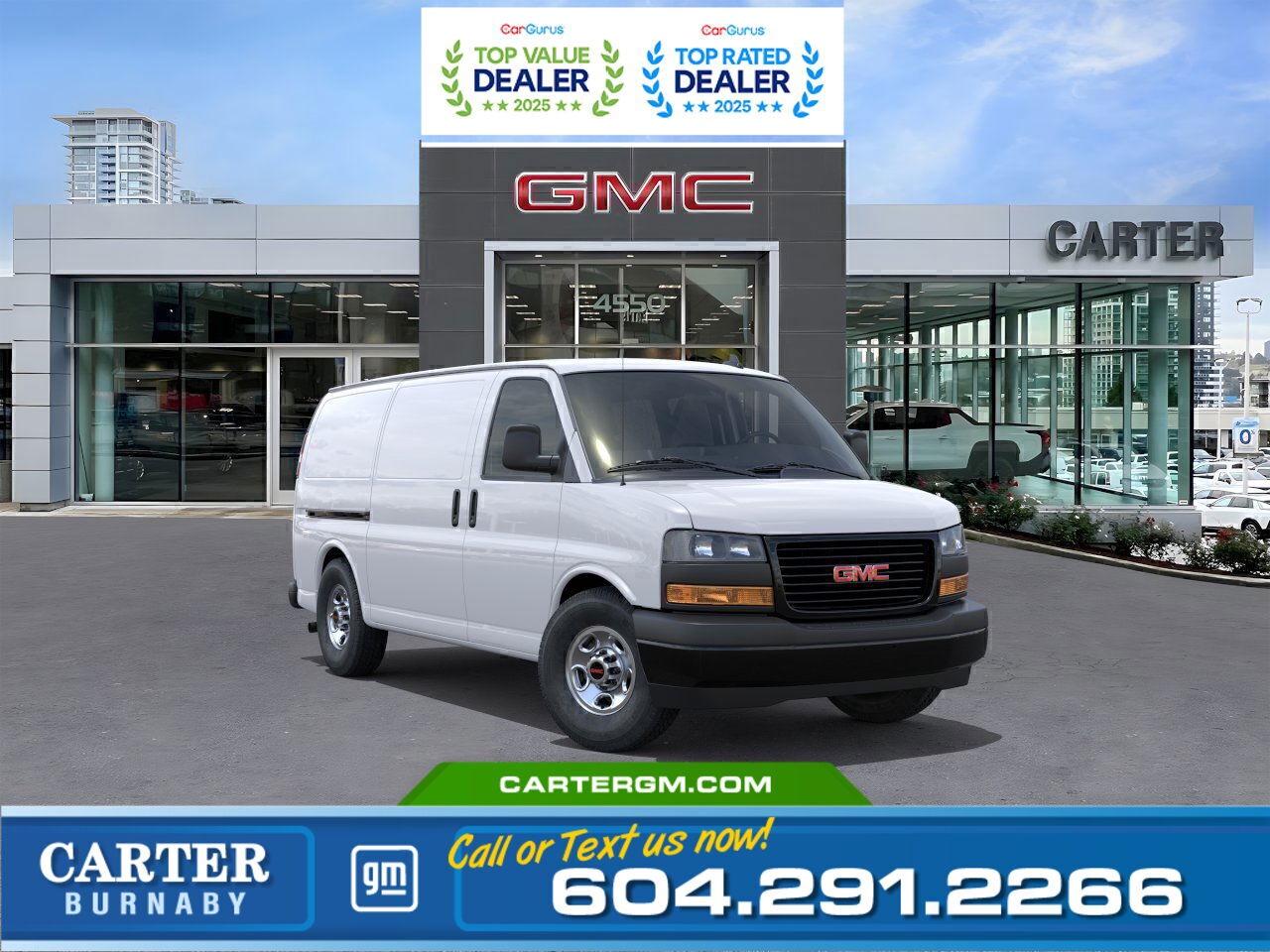 New 2025 GMC Savana 2500 RWD | 4.3L DI ENGINE/8600 LBS GVWR for sale in Burnaby, BC