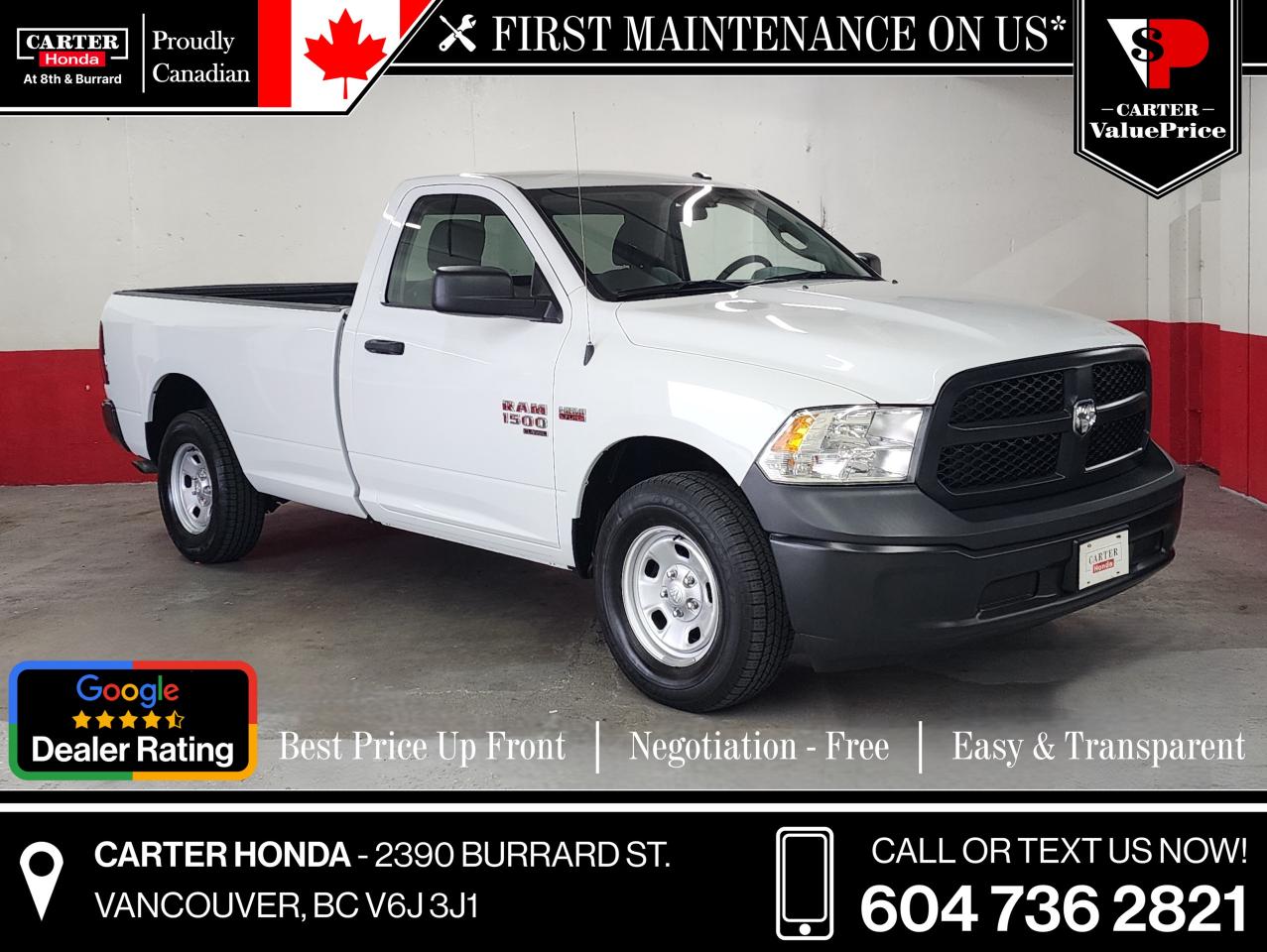 Used 2020 RAM 1500 Classic 4x4 Reg Cab 8' Box, HEMI, BACKUP CAM, BLUETOOTH for sale in Vancouver, BC