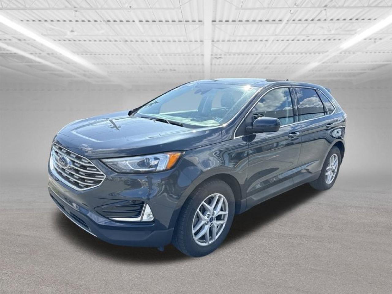 Steele Certified120 Point Inspection has been completed.Current service and motor vehicle inspection have been completed.A Carfax vehicle history report will be provided.Buy with confidence.TRADE INS ARE WELCOME.2022 Ford Edge SELThe 2022 Ford Edge SEL is a stylish and capable midsize SUV that offers a perfect blend of performance, comfort, and technology. Powered by a 2.0L EcoBoost turbocharged 4-cylinder engine delivering 250 horsepower and 280 lb-ft of torque, its paired with an 8-speed automatic transmission and comes standard with all-wheel drivemaking it well-suited for all driving conditions.Inside, the Edge SEL features a refined cabin with heated ActiveX (faux leather) front seats, a power-adjustable drivers seat, dual-zone climate control, and a leather-wrapped steering wheel. The spacious interior offers generous legroom and cargo space, along with a convenient EasyFold rear seat system.Technology highlights include a large 12-inch touchscreen with SYNC 4, wireless Apple CarPlay and Android Auto, Bluetooth, satellite radio, USB ports, and available wireless charging. The SEL trim also includes Fords Co-Pilot360 safety suite, with features such as blind spot monitoring, lane keeping assist, pre-collision assist with automatic emergency braking, and a rearview camera.With its bold design, comfortable interior, standard AWD, and advanced safety tech, the 2022 Ford Edge SEL is a strong choice for anyone looking for a reliable and well-equipped SUV.