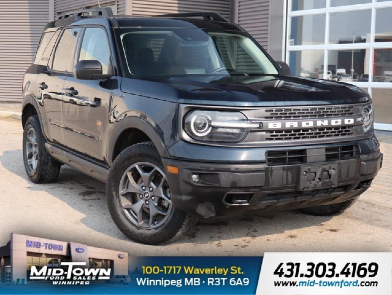Used 2022 Ford Bronco Sport Badlands LOCAL TRADE LOW KM CLEAN CARFAX for sale in Winnipeg, MB