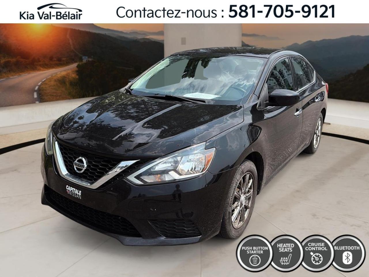 Used 2017 Nissan Sentra CVT SV * BLUETOOTH * SEIGE CHAUFF * A/C * CAMERA for sale in Québec, QC