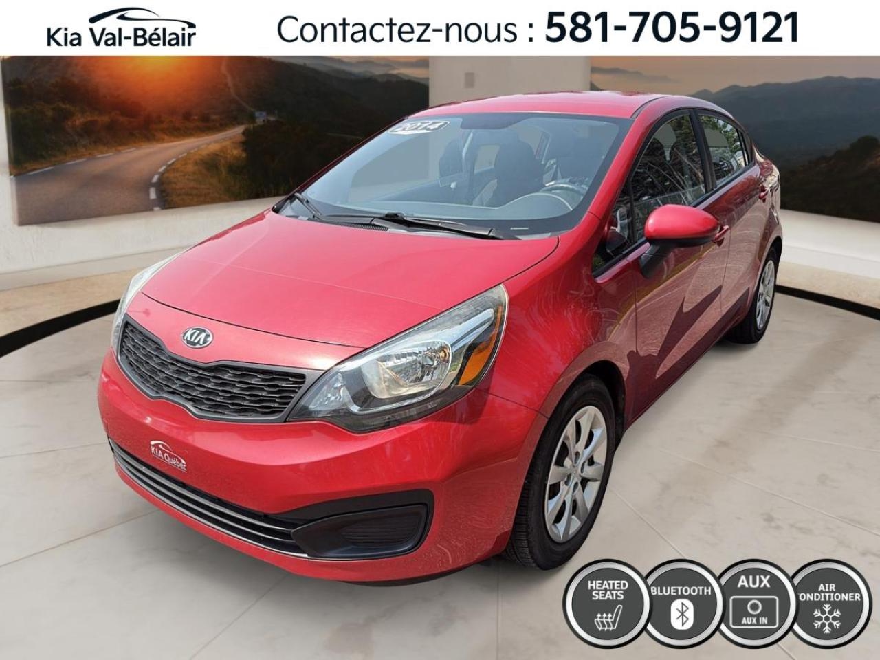 Used 2014 Kia Rio LX+ * BLUETOOTH * SIEGE CHAUFF * CRUISE * A/C for sale in Québec, QC