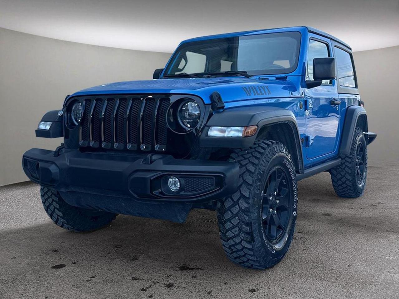 2023 JEEP WRANGLER WILLYS HIGHLIGHTSV6 Engine4X4Black Freedom HardtopDual Doors (Half-metal removable doors)Heated seats & WheelRemote car starterBluetoothBackup CameraLED Headlamp & Fog lamps