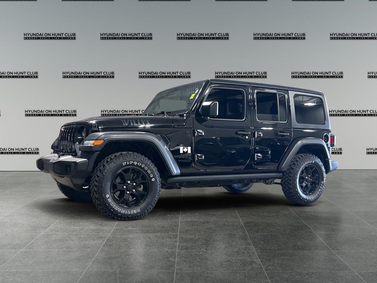 Used 2020 Jeep Wrangler Unlimited Black and Tan 4x4 for sale in Nepean, ON