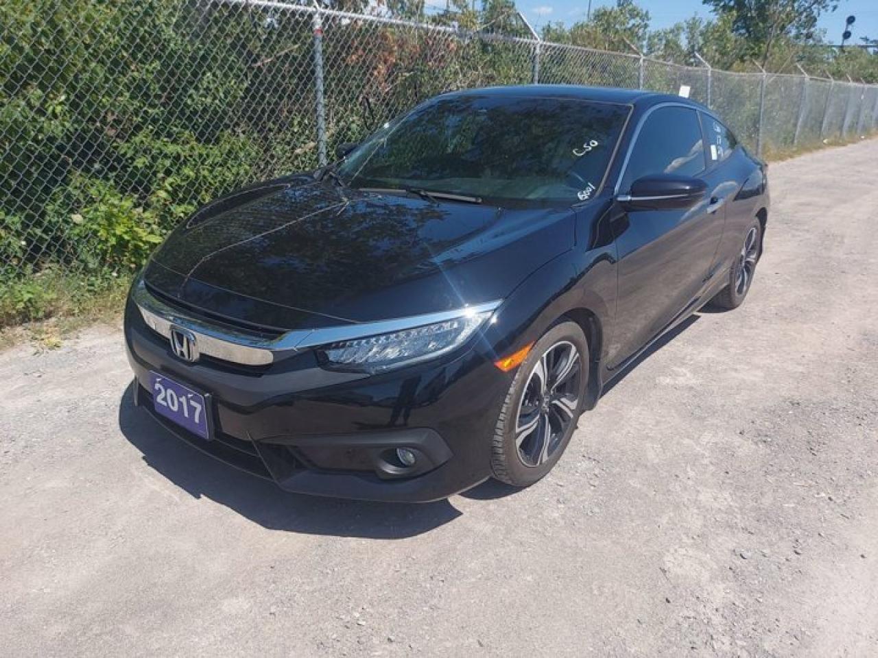 Used 2017 Honda Civic COUPE Touring | Leather | Sunroof | Nav | Heated Seats | CarPlay + Android | Power Seat | Rear Camera | for sale in Guelph, ON