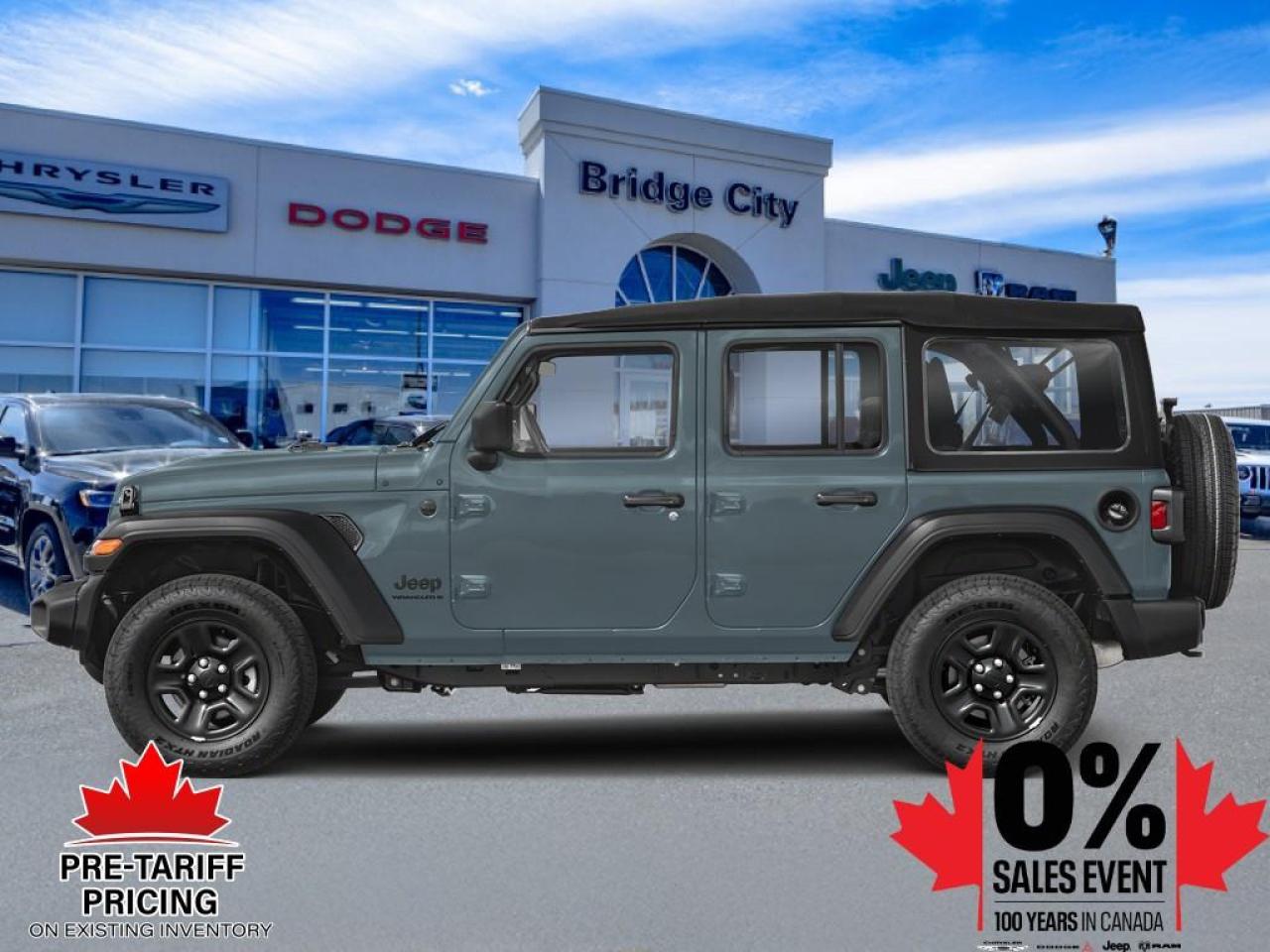 New 2024 Jeep Wrangler Sport - Wi-Fi Hotspot -  Fog Lamps for sale in Lethbridge, AB