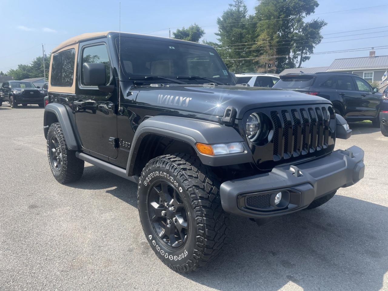 Used 2021 Jeep Wrangler SPORT WILLY'S / 4WD / MANUAL 6SPD / CONVERTIBLE SOFT TOP / APPLE CARPLAY & ANDROID AUTO / REVERSE CAMERA & FULL SIZE SPARE for sale in Truro, NS