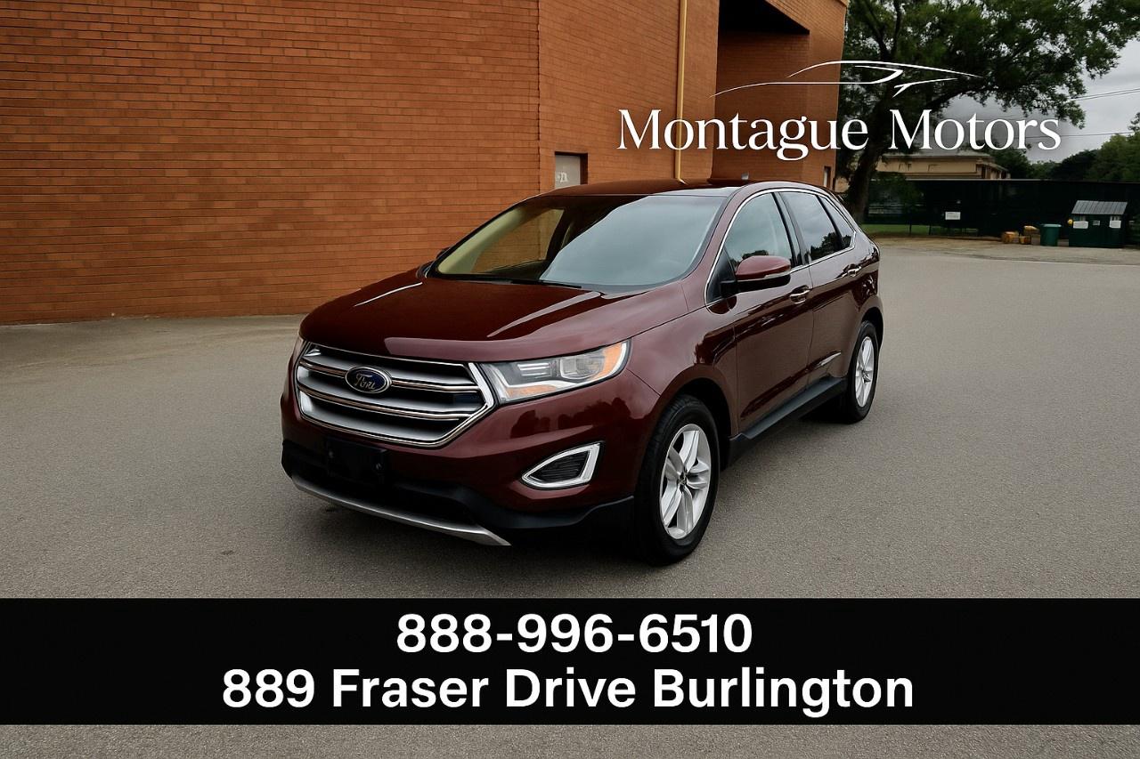 <p><strong>ONE OWNER  2016 Ford Edge SEL AWD  15 Service Records</strong></p><p>Well maintained, stylish, and confident in all seasons, this <strong>2016 Ford Edge SEL AWD</strong> is a <strong>one-owner vehicle</strong> with an excellent maintenance history. With <strong>15 documented service records on Carfax</strong>, this Edge has been properly cared for and is ready for its next owner.</p><p><strong>Highlights:</strong></p><ul><li><p>2.0L EcoBoost Engine  smooth, efficient, and reliable</p></li><li><p><strong>All-Wheel Drive</strong>  confidence in all weather conditions</p></li><li><p><strong>One Owner</strong></p></li><li><p><strong>15 Service Records on Carfax</strong>  strong maintenance history</p></li><li><p>SEL Trim  comfortable and well equipped</p></li><li><p>Heated Front Seats & Dual-Zone Climate Control</p></li><li><p>Backup Camera & Rear Parking Sensors</p></li><li><p>Bluetooth Connectivity & Touchscreen Display</p></li><li><p>Power Drivers Seat, Keyless Entry & Push-Button Start</p></li><li><p>Spacious Interior with Generous Cargo Capacity</p></li></ul><p>A clean, well-maintained SUV that offers comfort, capability, and peace of mind  perfect for daily commuting or family driving.</p><p>Credit Cards Accepted</p><p>Please call for more info and to book a test drive at 888-996-6510. Car-Fax is included in the asking price. Extended Warranties are also available. We offer financing too. Certification: Have your new pre-owned vehicle certified. We offer a full safety inspection including oil change, and professional detailing prior to delivery. Certification package is available for $799. All trade-ins are welcome. Taxes and licensing are extra.***</p>