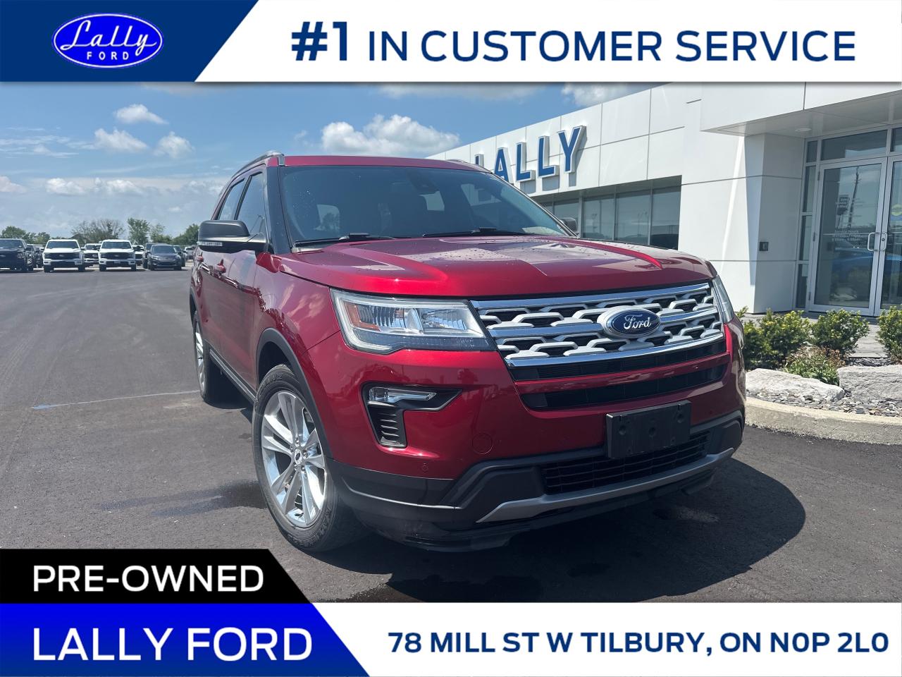 Used 2019 Ford Explorer XLT Moonroof, Nav, Leather, Low Km’s!! for sale in Tilbury, ON