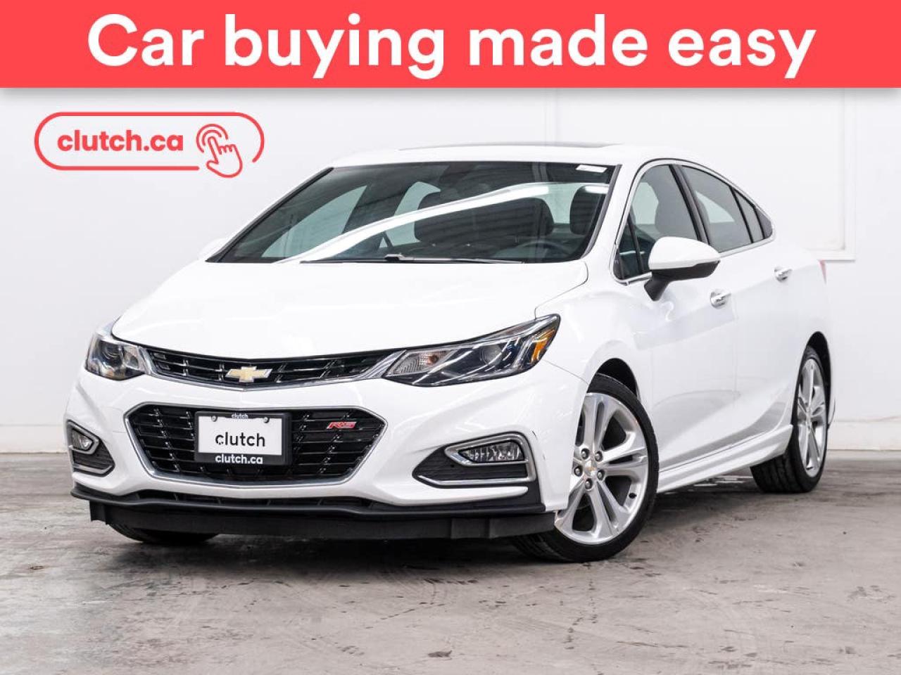 Used 2017 Chevrolet Cruze Premier w/ Technology & Convenience Pkg w/ Apple CarPlay & Android Auto, Power Moonroof, Wireless Charging for sale in Toronto, ON