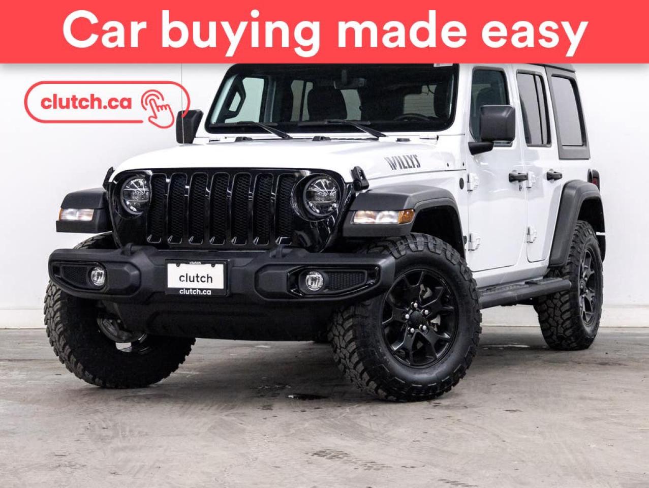 Used 2021 Jeep Wrangler Unlimited Willy's Ed 4x4 w/ Apple CarPlay & Android Auto, Front Heated Seats, Rearview Cam for sale in Toronto, ON