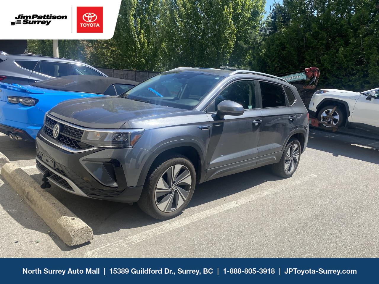 Jim Pattison Toyota Surrey sells & services new & used Toyota vehicles throughout the Lower Mainland. Financing available OAC. 

Price includes documentation fee ($595). Finance placement fee ($395) if applicable, GST and PST are additional. D#6701