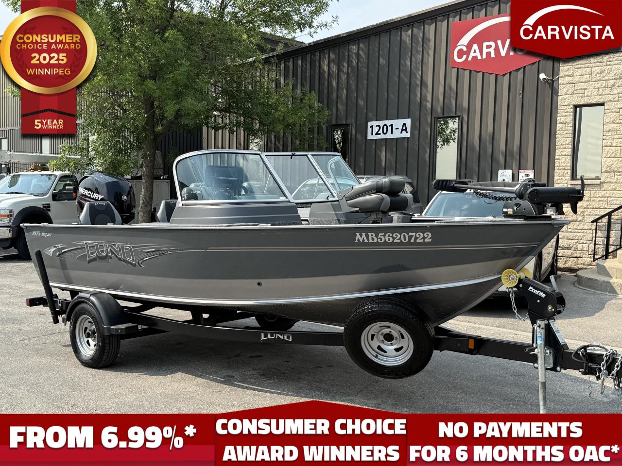 Used 2017 Lund Boat Co Impact XS 1875 150HP MERCURY INC TRAILER / ELECTRONICS for sale in Winnipeg, MB