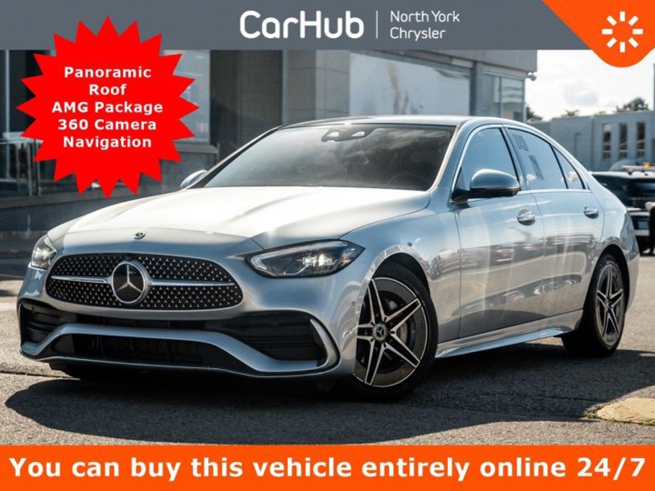 Used 2023 Mercedes-Benz C-Class C 300 4MATIC AMG Package Panoroof 360 Camera Collision Avoidance for sale in Thornhill, ON
