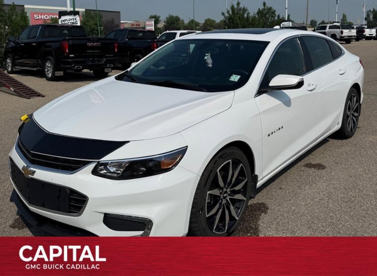 The new design of the Chevrolet Malibu features the stance of a sports car and the clean lines of a luxury car. This Malibu is White in color and features the power of a Turbocharged Gas I4 1.5L/91 engine. Fuel efficiency is increased with a standard ECOTEC engine and improved aerodynamic design. With attractive styling and advanced technology, the interior of the Malibu provides the comfort of sculpted seats, remote keyless entry, steering wheel mounted controls for audio and cruise, power adjustable driver seat, satellite radio, Bluetooth, Onstar, antilock brakes, cruise control, rear window defogger, 10 standard air bags and more. Also available with a 7 color touch screen and MyLink technology. Inspired by the Chevy Camaro, this Malibu sedan is sure to catch attention and turn heads. Contact us today to schedule a test drive! Check out this vehicles pictures, features, options and specs, and let us know if you have any questions. Helping find the perfect vehicle FOR YOU is our only priority.P.S...Sometimes texting is easier. Text (or call) 306-801-9090 for fast answers at your fingertips!Dealer License #914248Disclaimer: All prices are plus taxes & include all cash credits & loyalties. See dealer for Details. Dealer Permit # 914248