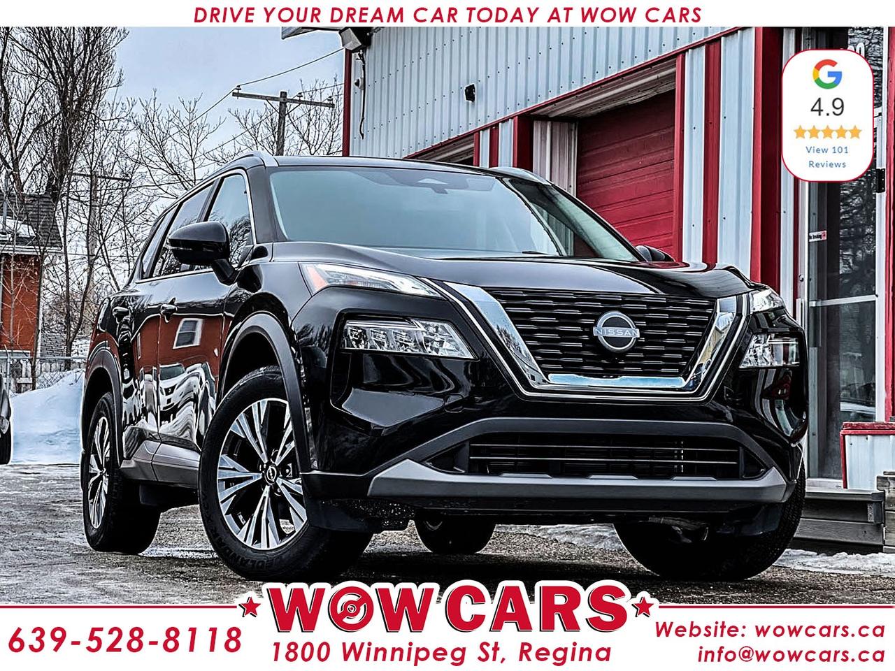 2023 Nissan Rogue AWDOdometer: 21,134kmSale Price: $29,990+taxFinancing Available <br/> <br/> <br/> WOW Factors:--No Accidents <br/> -Certified and mechanical inspection <br/> <br/> Highlight features:--Apple Carplay, Android Auto <br/> -Front Collision Warning <br/> -Lane Keep Departure Warning <br/> -Blind Spot Monitoring <br/> -Panoramic Sunroof <br/> -Heated Seats <br/> -Heated Steering Wheel <br/> -All-Wheel Drive <br/> -Alloy Wheels <br/> -Backup-Camera <br/> -360 degree Camera <br/> -Rear Parking Aid <br/> -Park Assist <br/> -Auto Start/Stop <br/> -Push Button Start <br/> -Remote Start <br/> -Adaptive Cruise Control and much more. <br/> <br/> <br/> Financing Available <br/> Driven by Trust, Powered by Family  Your Destination for Quality Pre-Owned Vehicles <br/> At our family-owned dealership, customer satisfaction isnt just a goal  its our promise. We specialize in pre-owned Cars, SUVs, Vans, and Trucks, offering standout value with the WOW factors that set us apart. From exceptional Google reviews to unmatched after-sales service, we go above and beyond to make your experience seamless, transparent, and friendly. <br/> <br/> <br/> Visit WOW CARS Today at 1800 Winnipeg Street Regina, SK S4P1G2, or give us a call at (639) 528-8II8. <br/>