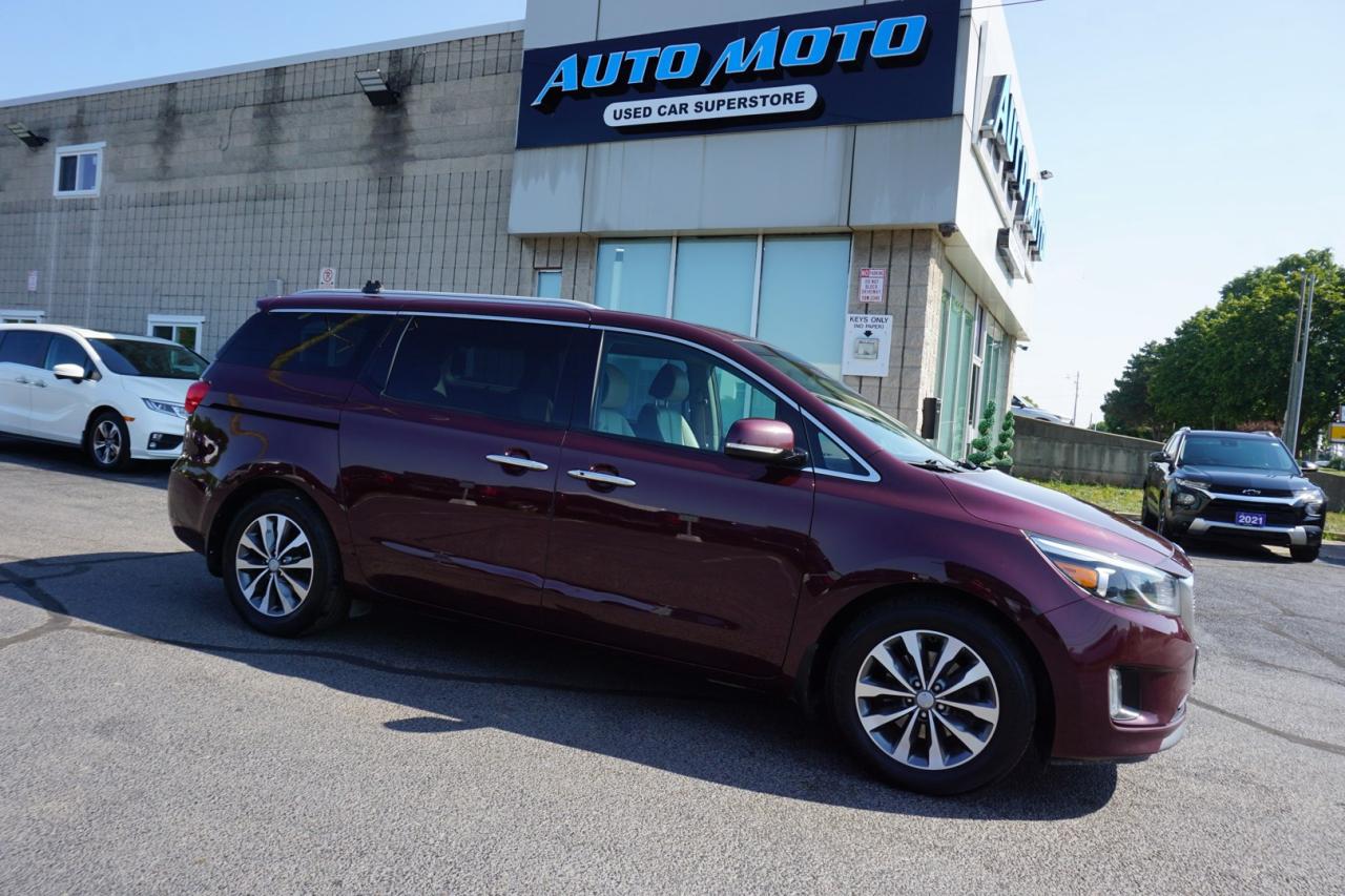Used 2018 Kia Sedona SX PLUS CERTIFIED *1 OWNER*39 KIA SERVICE*7 SEATS* CAMERA BLUETOOTH HEATED LEATHER & STEERING CRUISE ALLOYS for sale in Burlington, ON