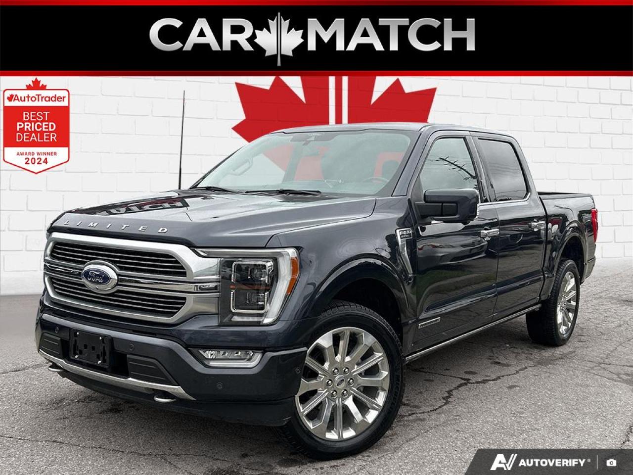 2022 Ford F-150 LIMITED / LEATHER / ROOF / NAV / HYBRID /CREW