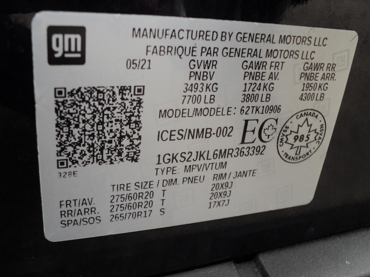 2021 GMC Yukon XL Denali 4WD 6.2L8cyl RoofNavLeatherHeatedCoolSeats - Photo #43