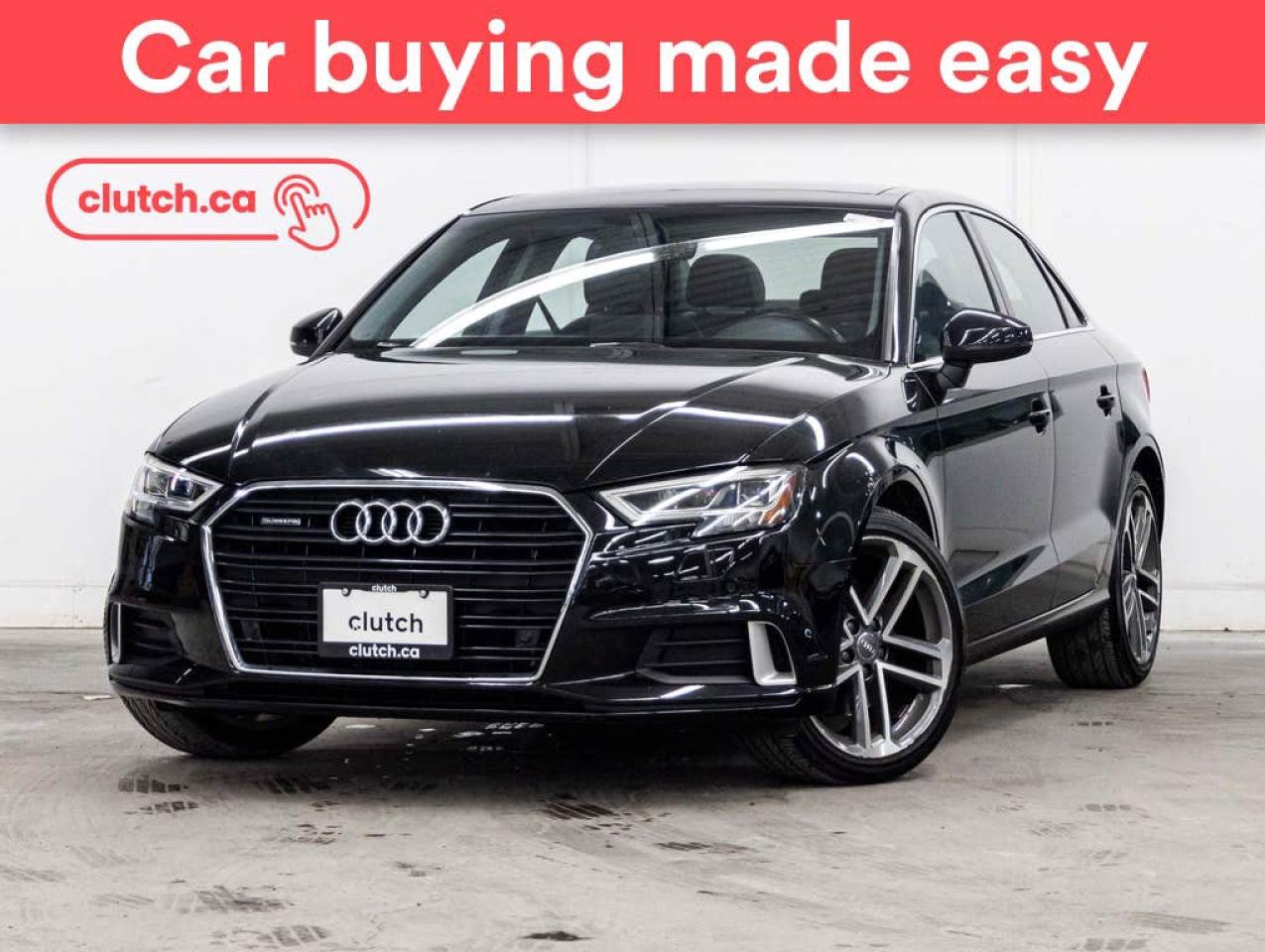 Used 2017 Audi A3 2.0T Technik AWD w/ Push Button Start, Rearview Cam, Dual Zone A/C for sale in Toronto, ON