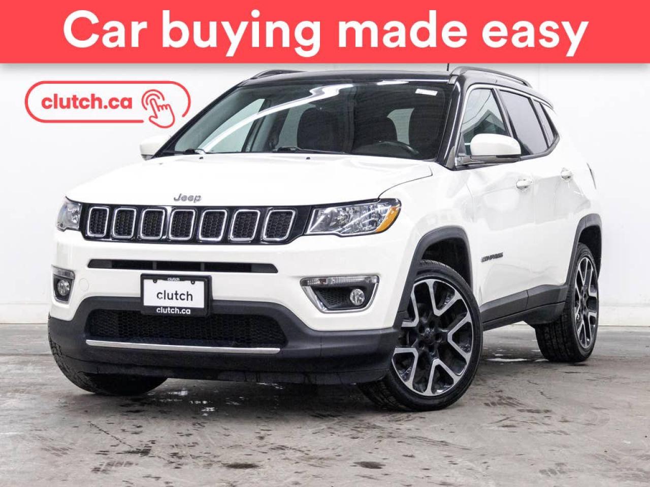 Used 2019 Jeep Compass Limited 4WD w/ Apple CarPlay & Android Auto, Cruise Control, Rearview Cam for sale in Toronto, ON