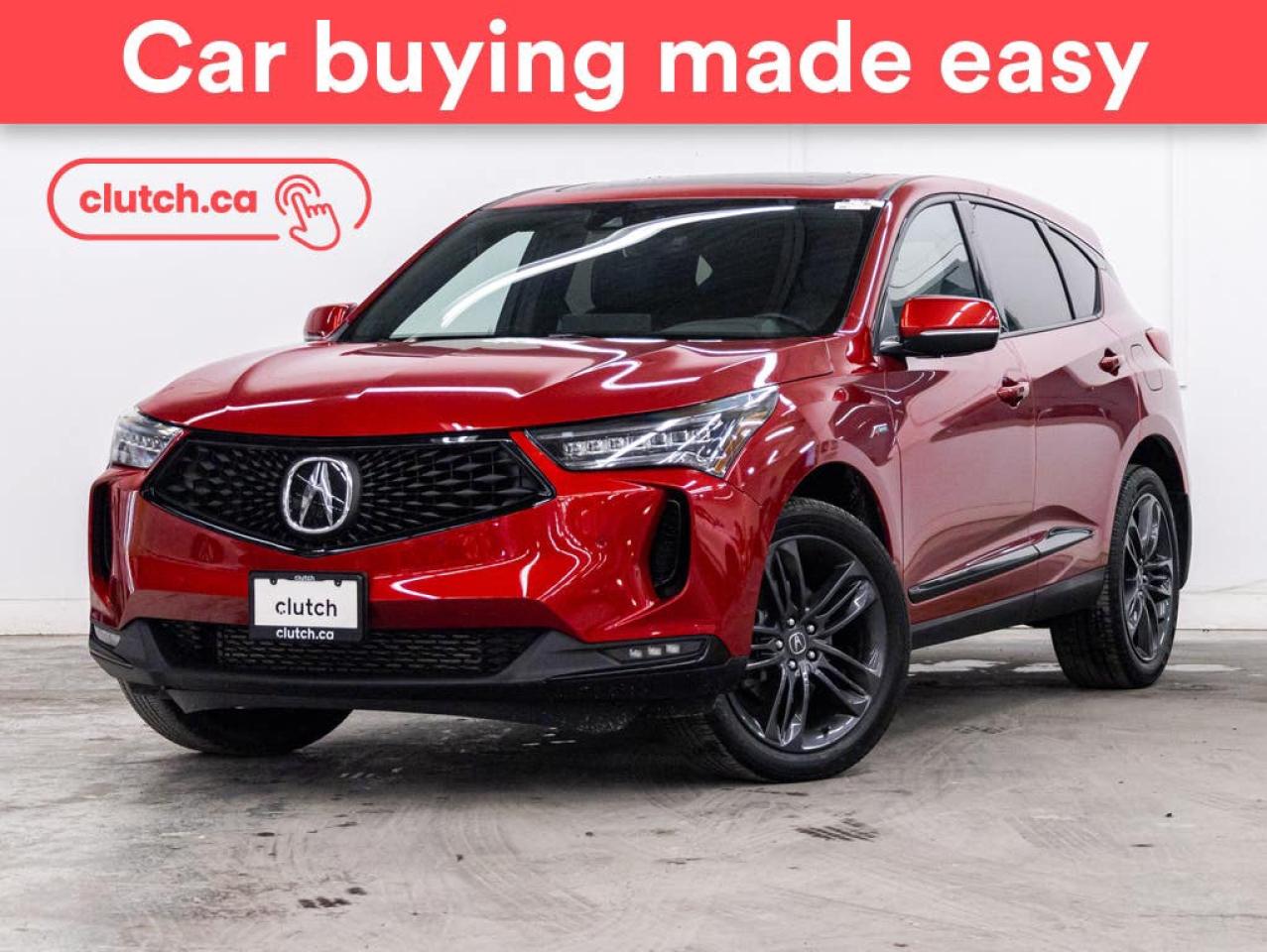 Used 2023 Acura RDX A-Spec AWD w/Apple CarPlay & Android Auto, Heated Front Seats, Backup Cam for sale in Toronto, ON