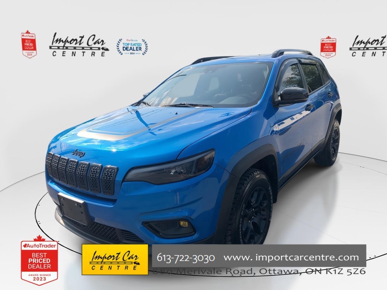 Used 2022 Jeep Cherokee Sport CHEROKKE X, LEATHERETTE/FABRIC, PANO. ROOF, for sale in Ottawa, ON