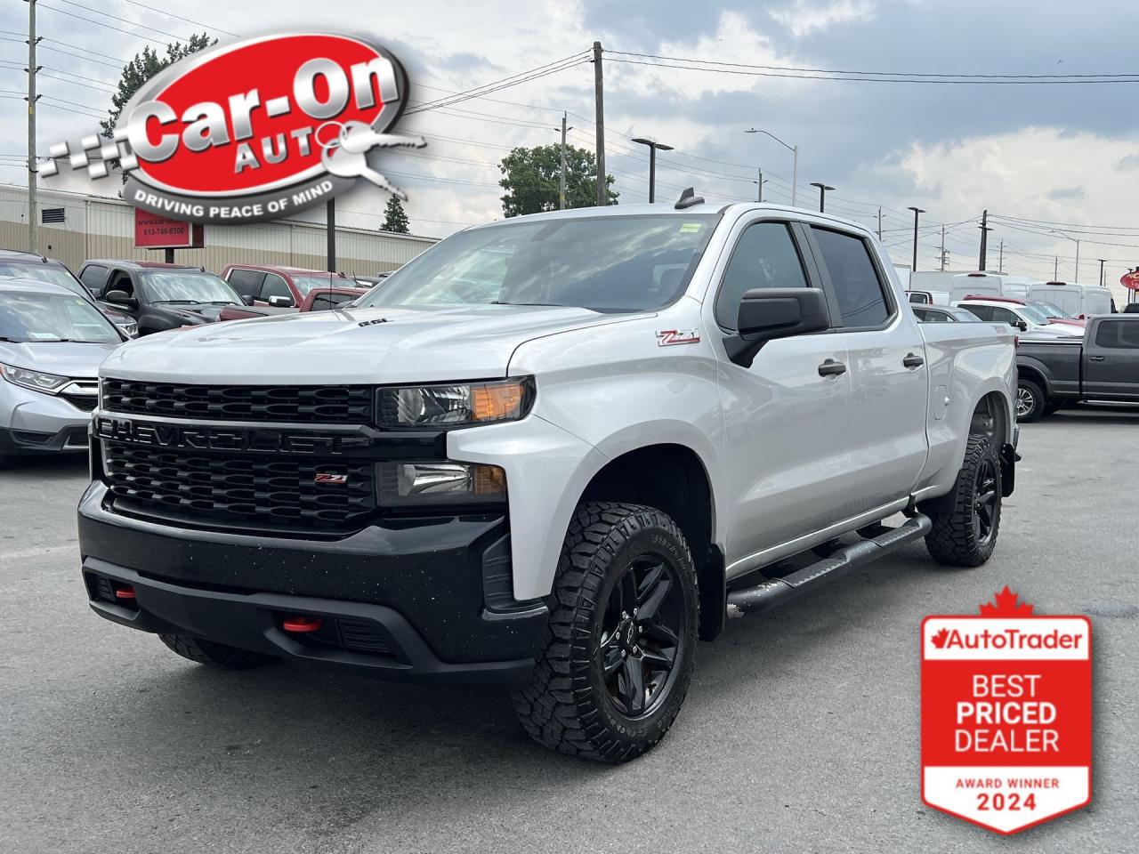 LIMITED Z71 CUSTOM TRAIL BOSS CREW CAB 4X4 W/ 6.2L V8!! Remote start, Android Auto/ Apple CarPlay, backup camera, 18-inch black alloys, tow package w/ integrated trailer brake controller, 6-foot 7-inch box w/ spray-in bedliner, running boards, air conditioning, keyless entry, automatic headlights, power locking tailgate, power windows, power mirrors, power locks, cruise control, Bluetooth and Sirius XM!!