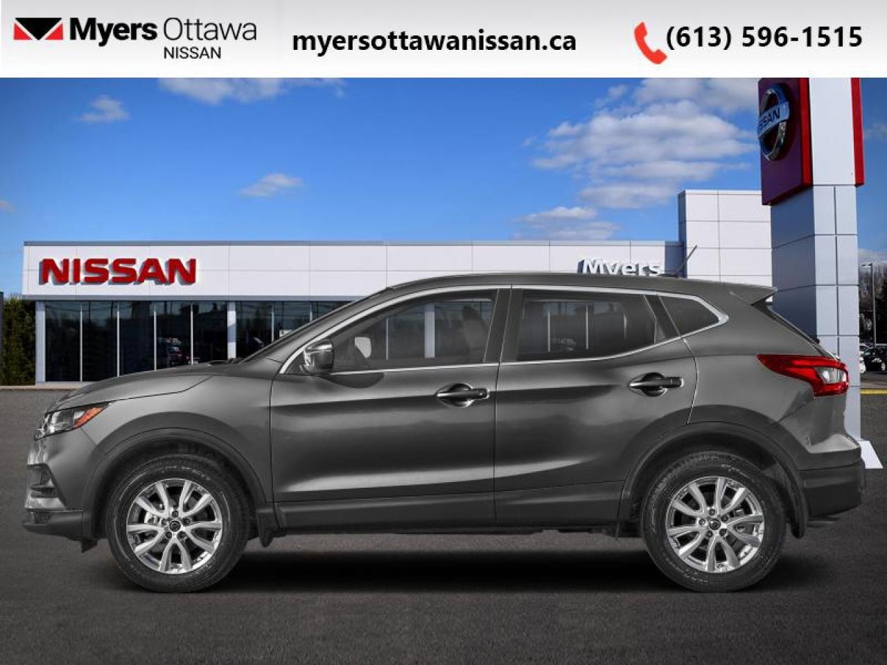 <b>Low Mileage, Heated Seats,  Apple CarPlay,  Android Auto,  Blind Spot Detection,  Lane Keep Assist!</b><br> <br>  Compare at $27805 - Our Price is just $26995! <br> <br>   With a smooth and compliant ride, commutes in this attractive Nissan Qashqai will always be pleasurable. This  2023 Nissan Qashqai is fresh on our lot in Ottawa. <br> <br>This Nissan Qashqai offers more than just snazzy styling and approachable dimensions. Under the beautiful exterior lies a carefully engineered powertrain that delivers both optimal efficiency and punchy performance, when needed. Occupants are treated to a well-built interior with solid refinement and intuitive technology, making every journey in the Qashqai an extremely exciting and comforting ride.This low mileage  SUV has just 22,761 kms. Its  grey in colour  and is completely accident free based on the <a href=https://vhr.carfax.ca/?id=18p30XwhevkAo5bEwXvjM/idmDTML94j target=_blank>CARFAX Report</a> . It has an automatic transmission and is powered by a  smooth engine. <br> <br> Our Qashqais trim level is S AWD. This capable 2022 Nissan S AWD features a full-time all-wheel-drive system to conquer varying road conditions, in addition to comfortable and 6-way adjustable heated front seats, 60/40 split forward folding rear seats, remote keyless entry, metal-look and piano black interior trim inserts, and a 7-inch infotainment screen bundled with Apple CarPlay, Android Auto, and SiriusXM satellite radio. Safety features include blind-spot monitoring with rear cross-traffic alert, lane-keep assist, lane departure warning, front and rear collision mitigation, a crisp rear-view camera, and emergency pedestrian braking. This vehicle has been upgraded with the following features: Heated Seats,  Apple Carplay,  Android Auto,  Blind Spot Detection,  Lane Keep Assist,  Lane Departure Warning,  Front Pedestrian Braking. <br> <br>To apply right now for financing use this link : <a href=https://www.myersottawanissan.ca/finance target=_blank>https://www.myersottawanissan.ca/finance</a><br><br> <br/><br> Payments from <b>$434.19</b> monthly with $0 down for 84 months @ 8.99% APR O.A.C. ( Plus applicable taxes -  and licensing fees   ).  See dealer for details. <br> <br>Get the amazing benefits of a Nissan Certified Pre-Owned vehicle!!! Save thousands of dollars and get a pre-owned vehicle that has factory warranty, 24 hour roadside assistance and rates as low as 0.9%!!! <br>*LIFETIME ENGINE TRANSMISSION WARRANTY NOT AVAILABLE ON VEHICLES WITH KMS EXCEEDING 140,000KM, VEHICLES 8 YEARS & OLDER, OR HIGHLINE BRAND VEHICLE(eg. BMW, INFINITI. CADILLAC, LEXUS...)<br> Come by and check out our fleet of 30+ used cars and trucks and 150+ new cars and trucks for sale in Ottawa.  o~o