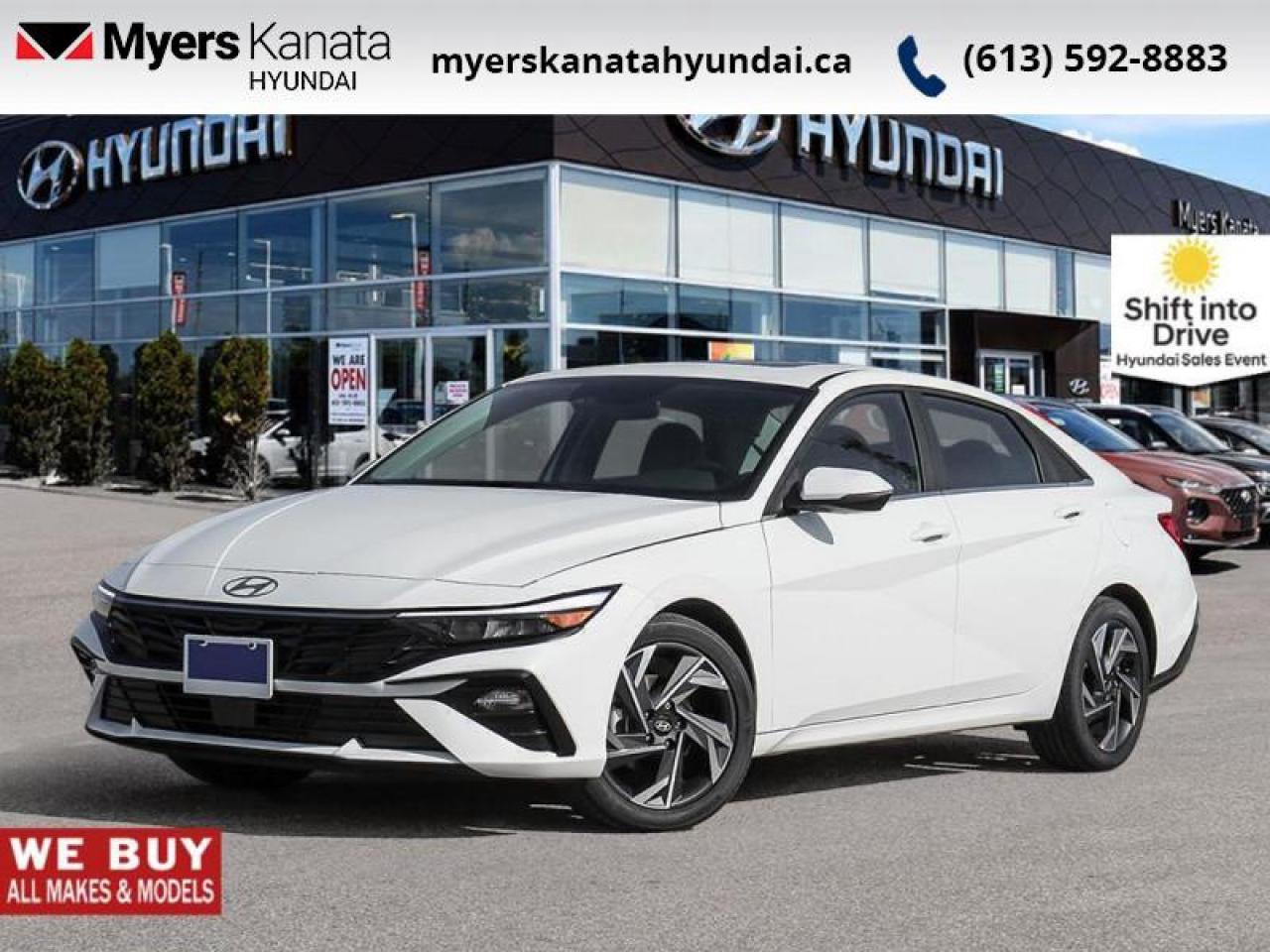 New 2025 Hyundai Elantra Luxury IVT  - Premium Audio - $109.95 /Wk for sale in Kanata, ON
