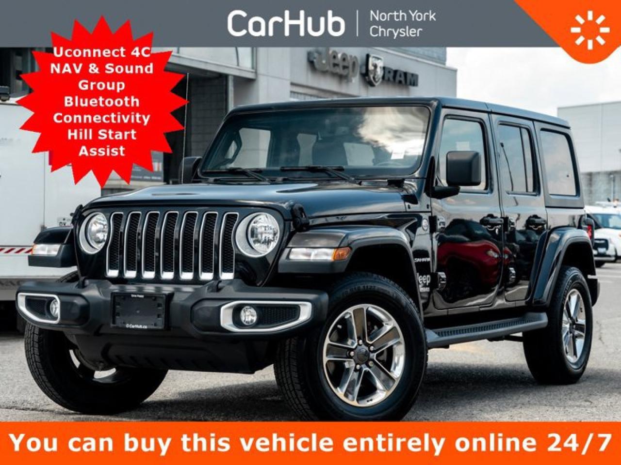 Used 2021 Jeep Wrangler Unlimited Sahara 4x4 Uconnect 4C NAV & Sound Group for sale in Thornhill, ON