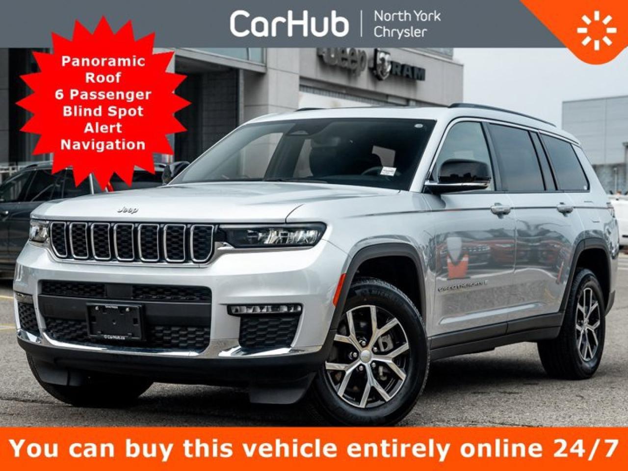 Used 2024 Jeep Grand Cherokee L Limited 4x4 Panoramic Roof 6 Passenger Blind Spot Alert for sale in Thornhill, ON