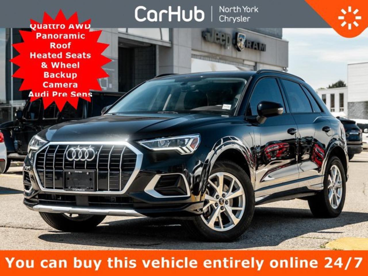 Used 2021 Audi Q3 Komfort Quattro Panoroof Heated Seats & Wheel Backup Cam Audi Pre Sense for sale in Thornhill, ON