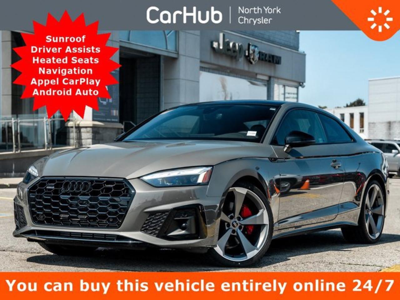 Used 2024 Audi A5 Coupe Progressiv Sunroof Driver Assists Heated Seats Navigation for sale in Thornhill, ON