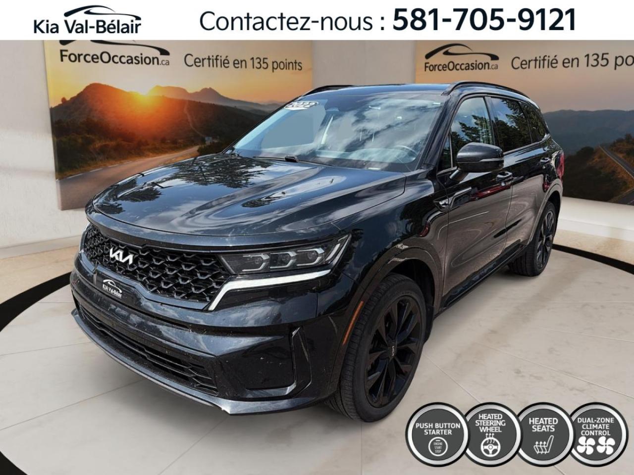 Used 2022 Kia Sorento EX AWD * CARPLAY * A/C-BIZONE * CRUISE * CAMERA * for sale in Québec, QC