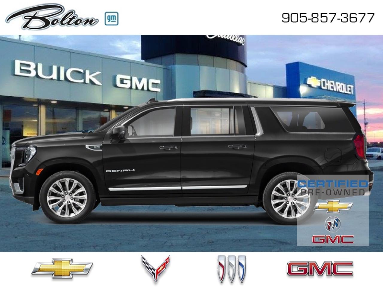 Used 2021 GMC Yukon XL Denali CERTIFIED PRE-OWNED - FINANCE @ 4.99% for sale in Bolton, ON