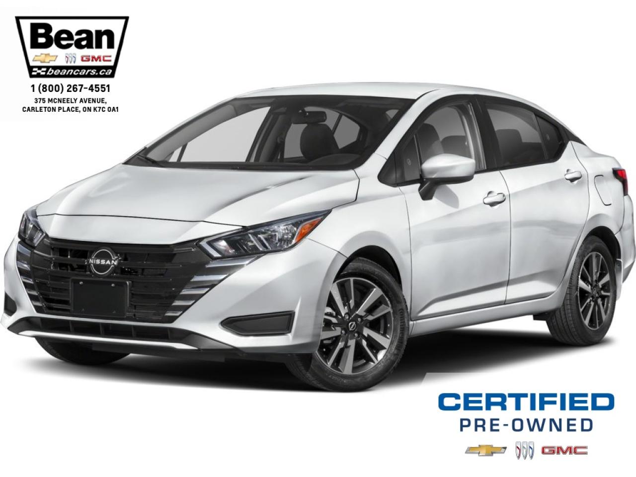 Used 2024 Nissan Versa ONE OWNER, CLEAN CARFAX, 1.6L 4CYL, SV WITH HEATED FRONT SEATS, REAR VISION CAMERA, ALLOY RIMS for sale in Carleton Place, ON